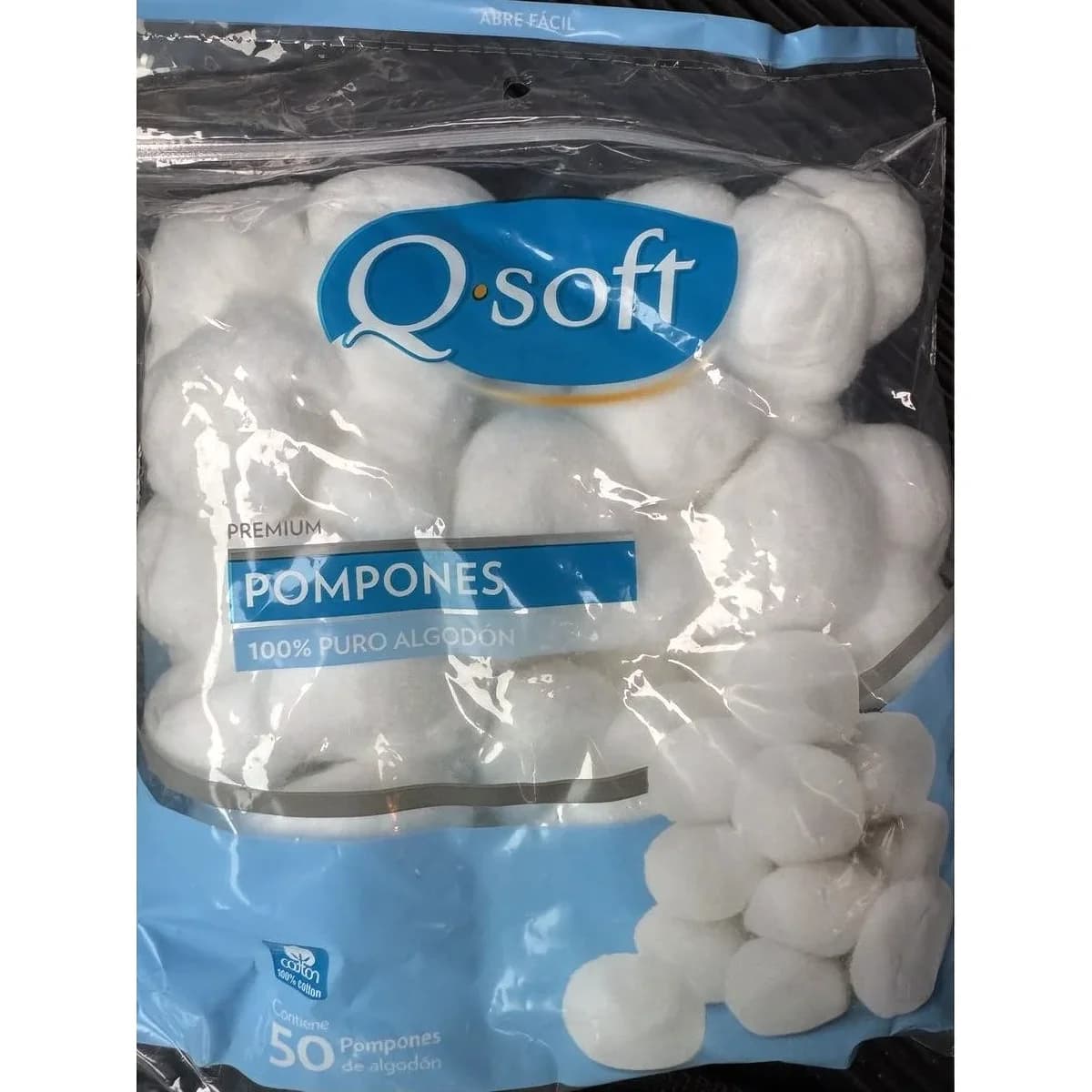 Pompones de Algodón Qsoft 24 x 50 Unidades