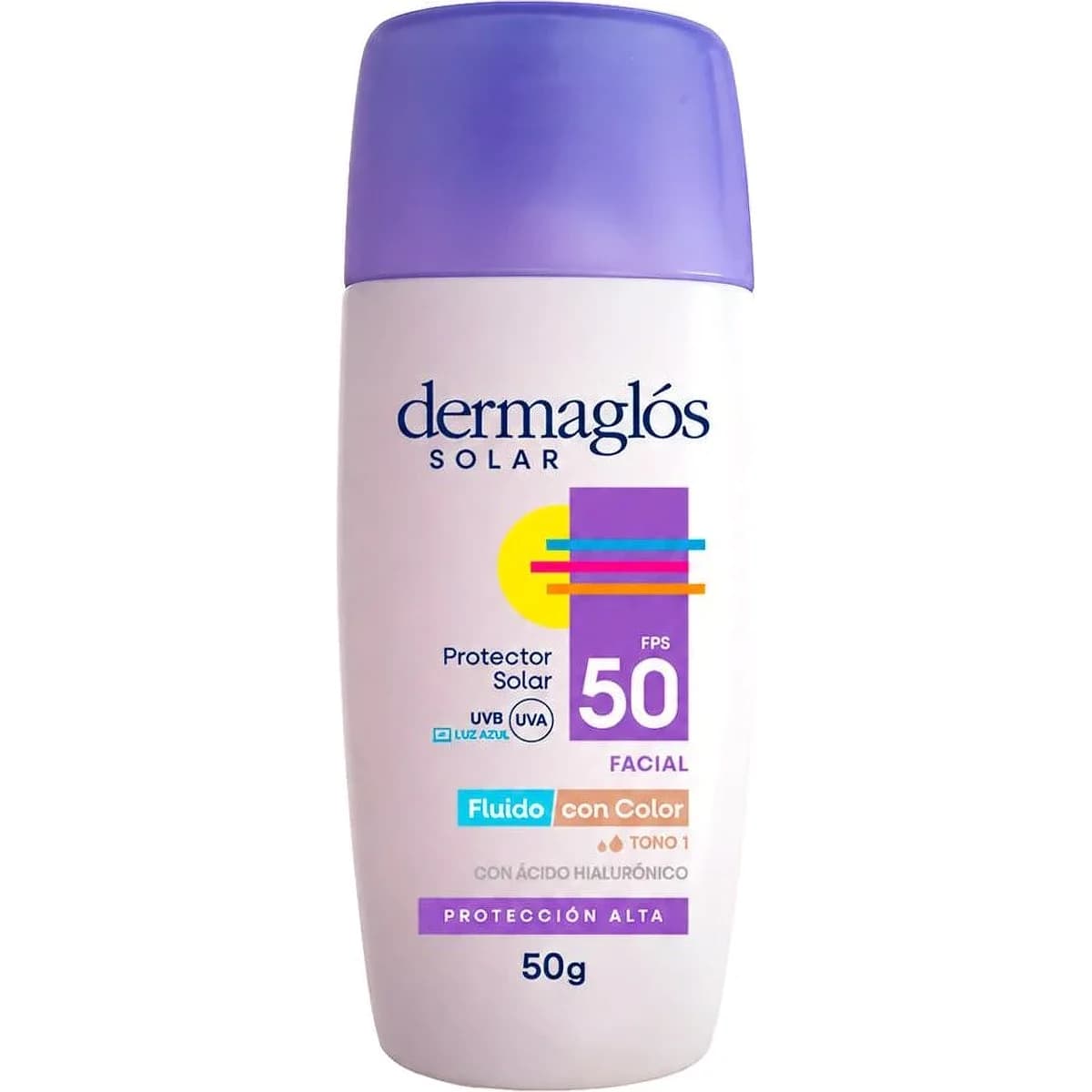 Protector Solar Facial Dermaglós FPS 50 Fluido 50 ml