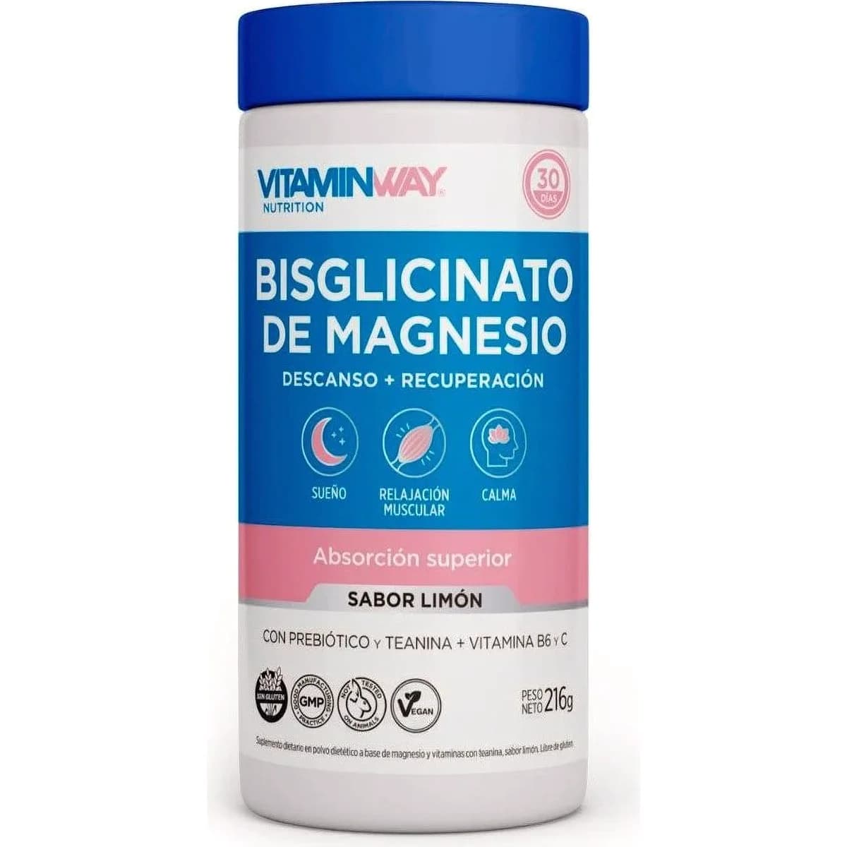 Bisglicinato de Magnesio Vitamin Way 216 g