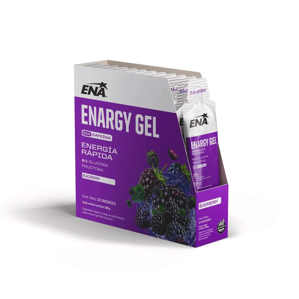 Gel Energético ENA Sport Enargy Blueberry Pack x12