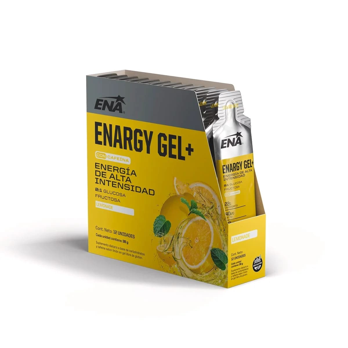 Ena Energy Gel Lemonade Caja x12 Unidades