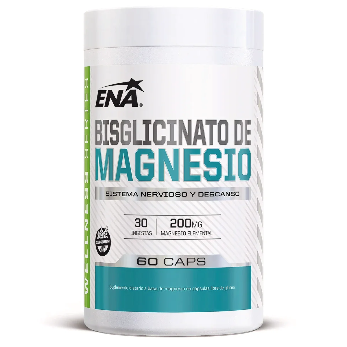 Suplemento Dietario ENA Bisglicinato de Magnesio 60 Cápsulas